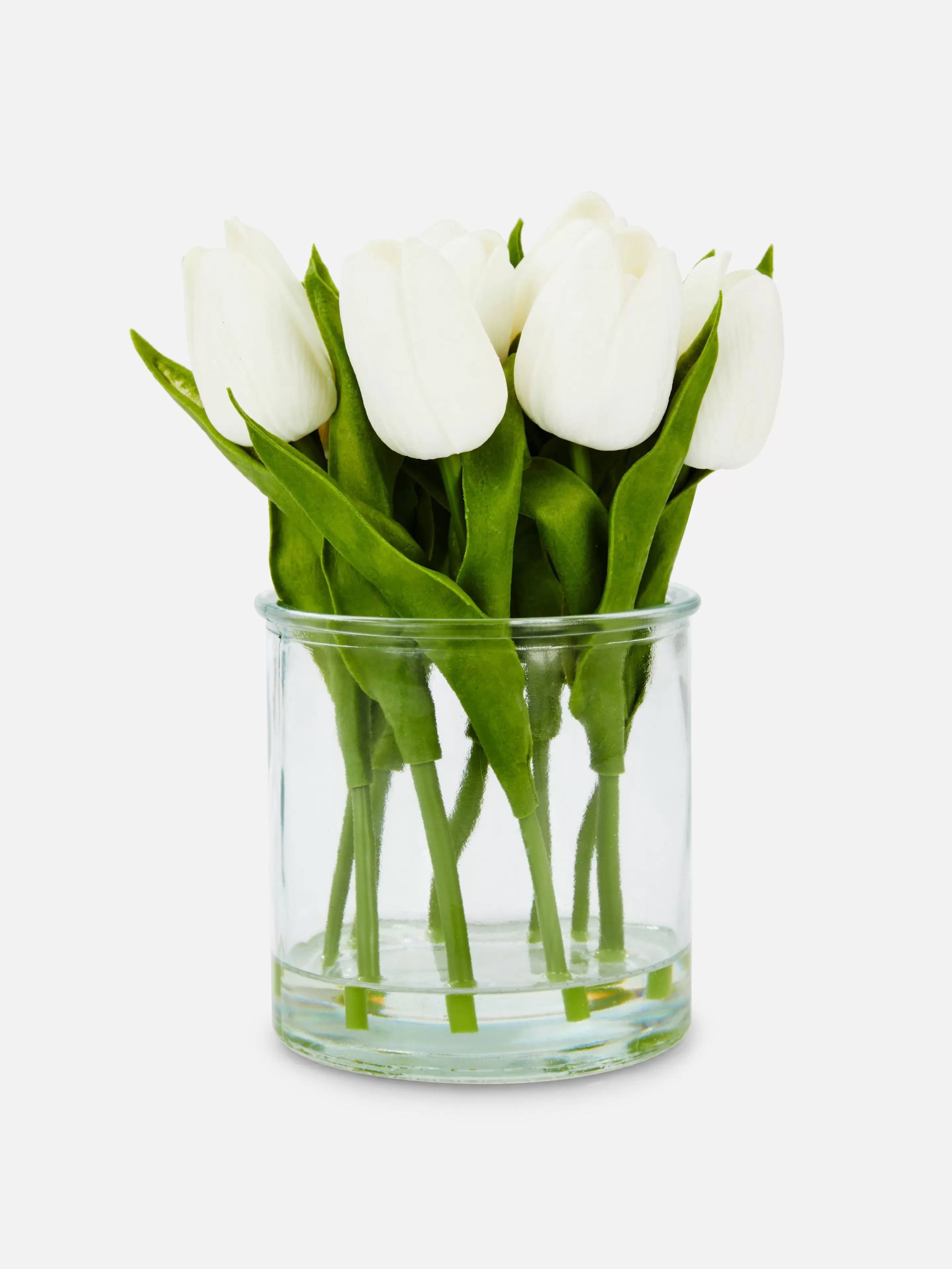 Vasos E Suportes Para Plantas*Primark Tulipas Artificiais Jarra Vidro Transparente