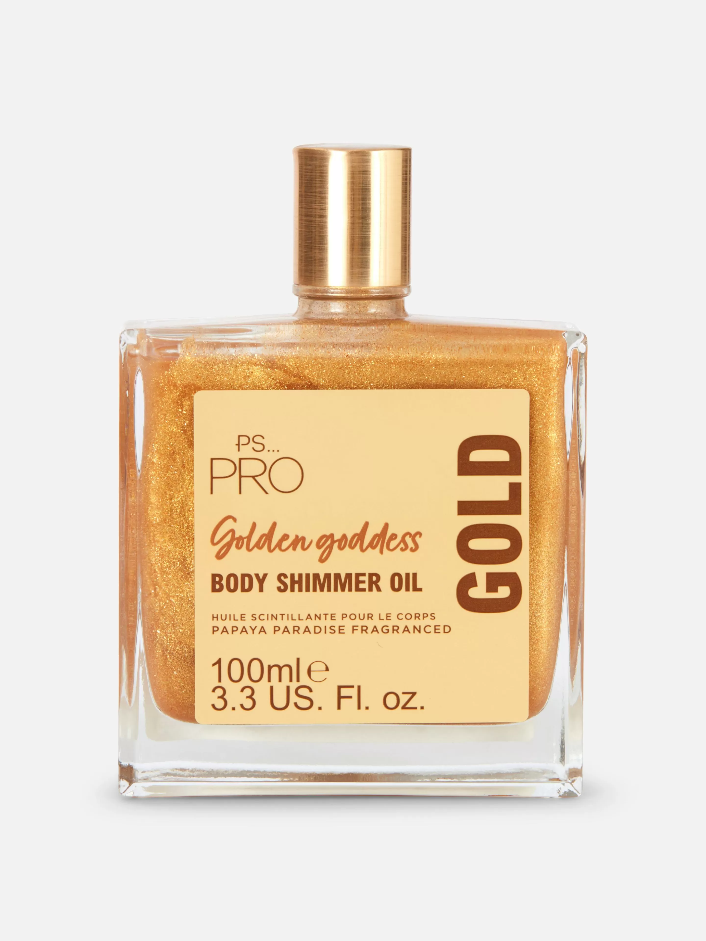 Hidratantes*Primark Unhas Pré-coladas Cherry Mini Óleo Brilho Corpo Pro Dourado
