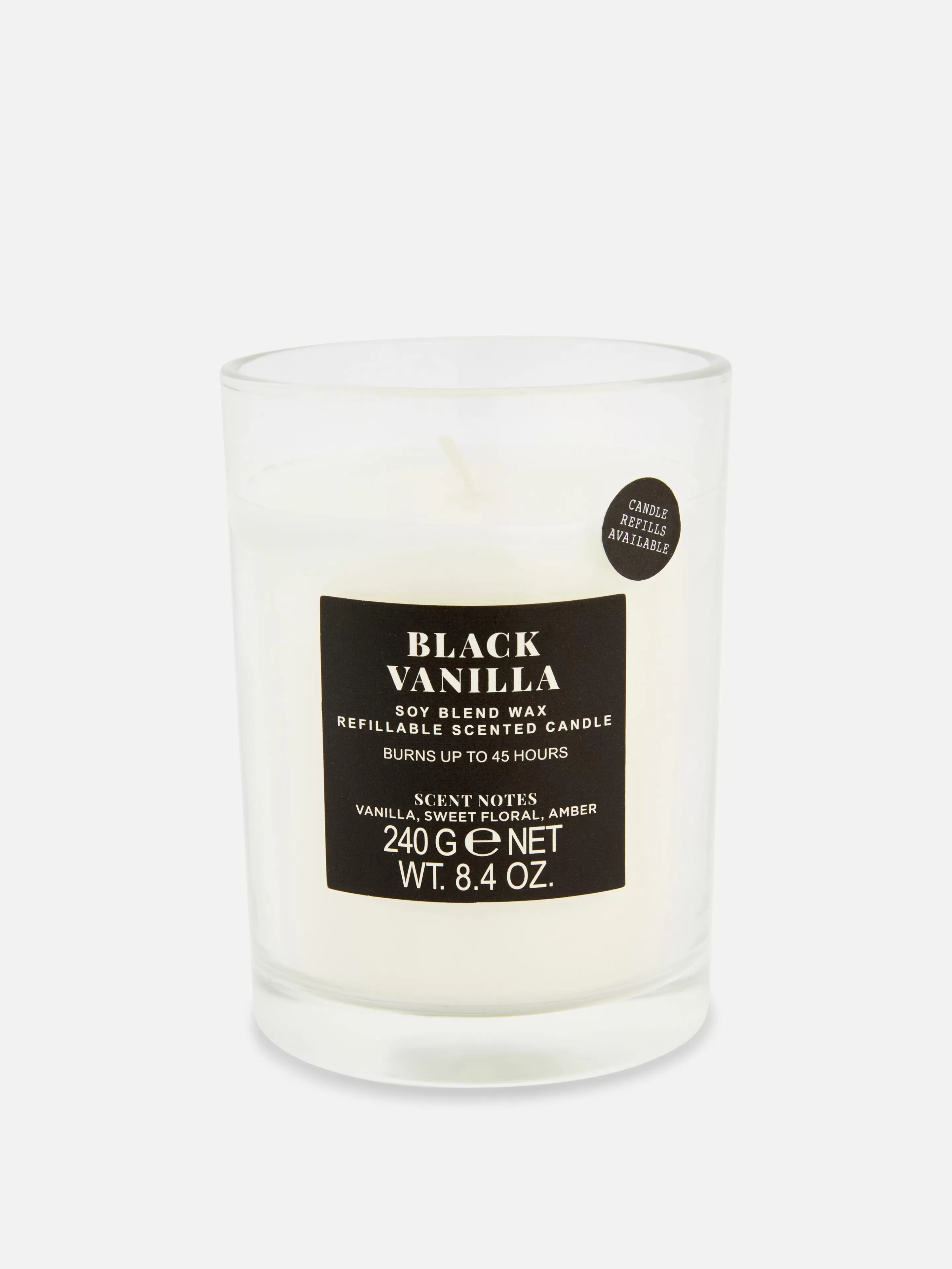 Fragrância Para Casa*Primark Vela Aromática Recarregável Preto