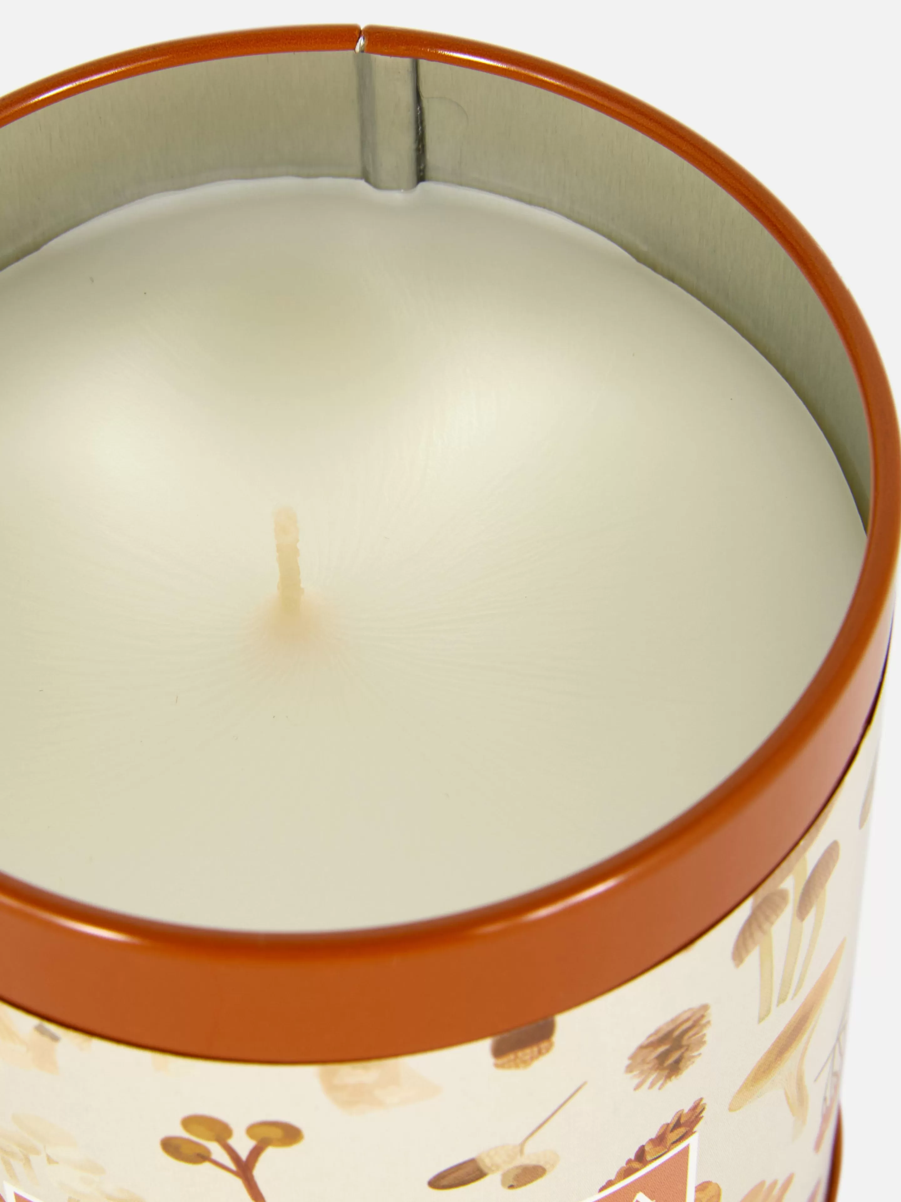 Fragrância Para Casa*Primark Vela Perfumada Lata Decorada Laranja torrado