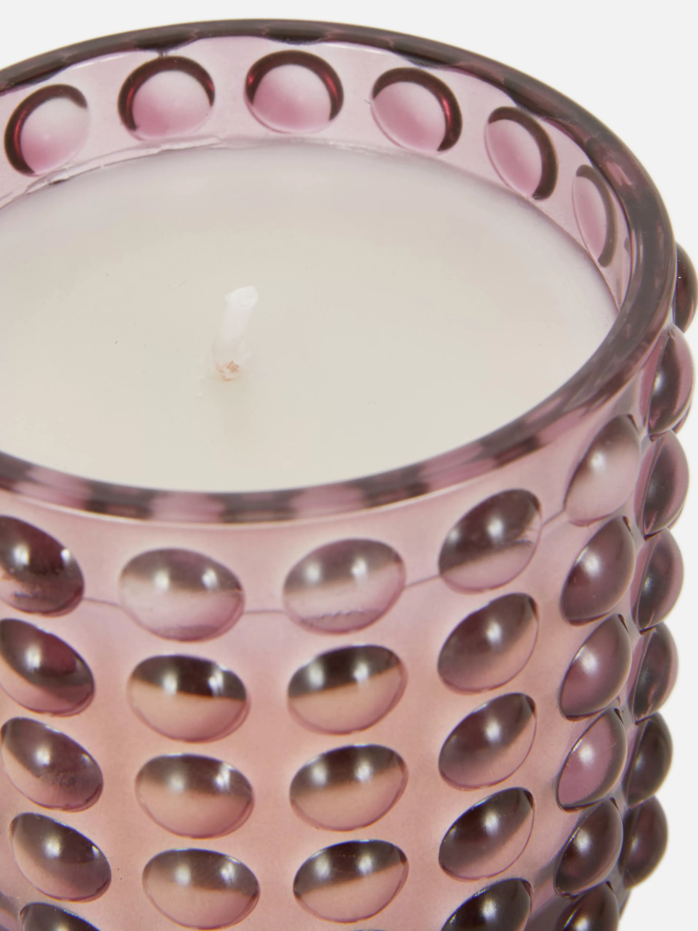 Fragrância Para Casa*Primark Vela Recipiente Texturado Bolha Cor-de-rosa