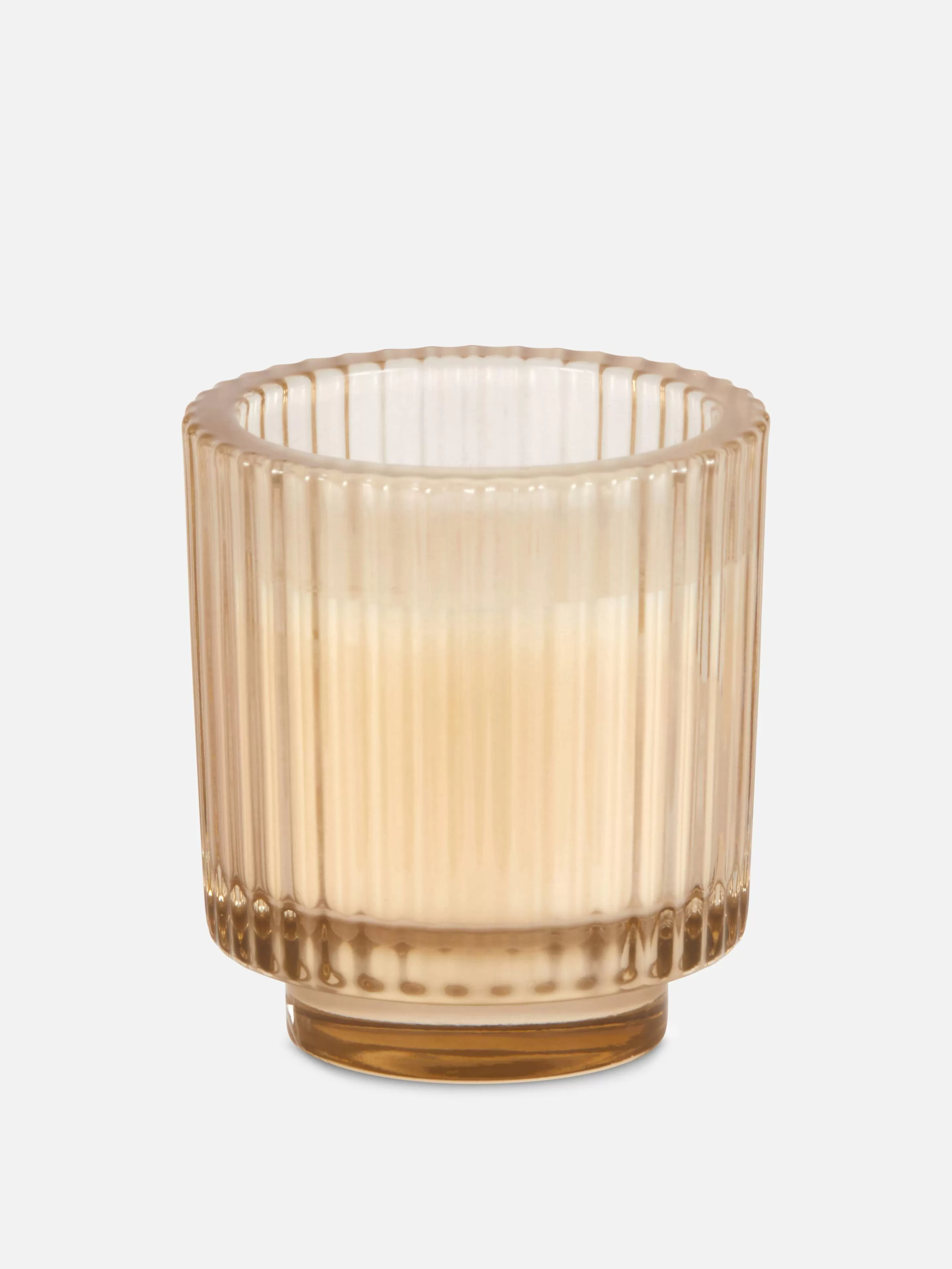 Fragrância Para Casa*Primark Vela Vidro Estriado Cinzento-acastanhado